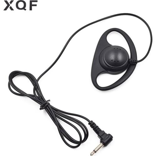 10Pcs Earhook 3.5mm Listen Only Earpiece Earphone Headset for Motorola Yaesu Baofeng UV-5R Portable Radio Speaker Microphone