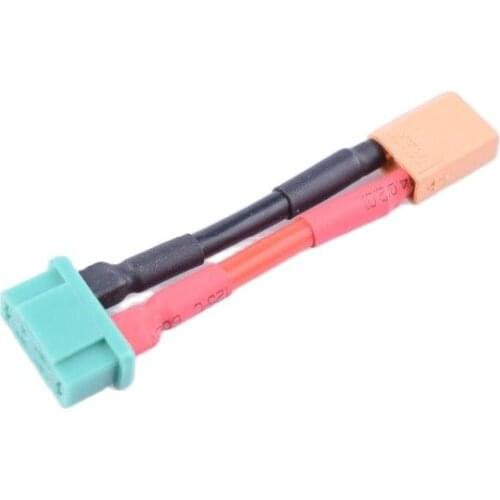 2 pcs Male XT30 To Female MPX Battery Adapter 14awg RC Battery Charging Cable 40mm