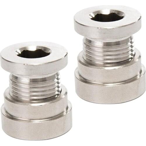 2 pack Exhaust Oxygen O2 Sensor Bung/Weld On Fitting M18 X 1.5mm Stainless Steel