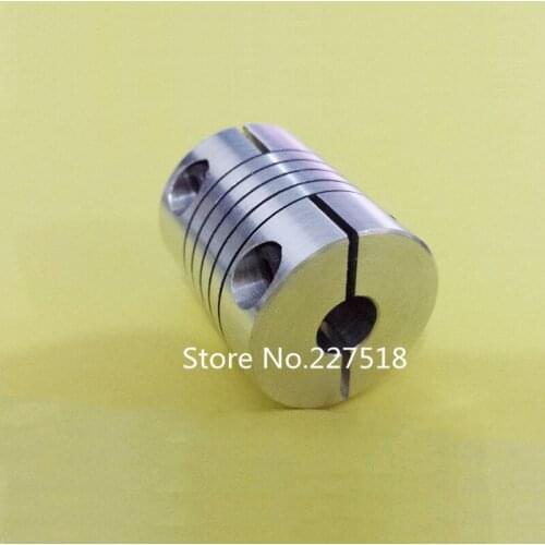 3pcs/lot 6.35*8mm Flexible Shaft Coupler 5/6/6.35/8/10/12mm Flexible Coupling 8 to 10mm Coupler D25 L30 6.35x10mm cnc parts