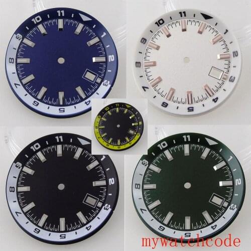 For NH35 NH36 Automatic Movement Sterile Watch Dial Parts With Date Window