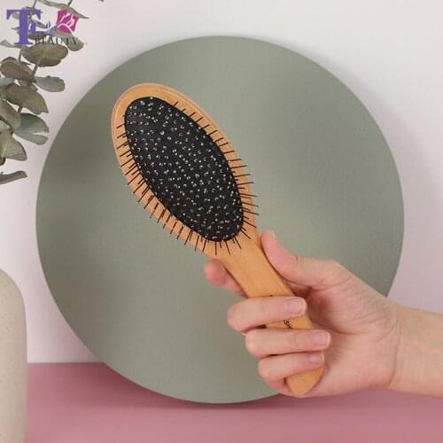 Premium Wooden Hair Brush Prevent Hair Loss Massage Brush Comb Hairstyles Equipment Wood Combs for Women Hair Brush Large Comb