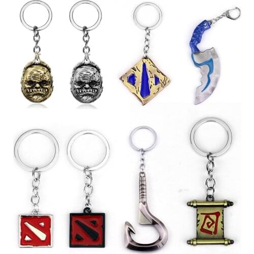 Dota 2 keychain Pudge Toys set New Game Dota2 Weapon Sword Model Talisman Props Ornaments Decor Gift for Player Game Fans Gift