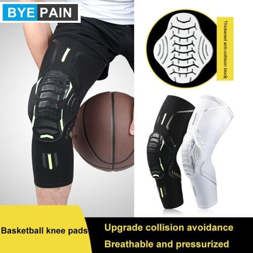 Knee Compression Sleeves Crashproof Knee Pads Leg Sleeve for Basketball, Volleyball, Weightlifting, Calf & Shin Splint Support