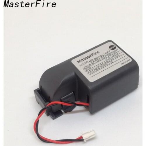 MasterFire 2pcs/lot New Original MR-BAT6V1SET MR-J4 6V PLC Battery 2CR17335A WK17 Batteries with Wire Leads For Mitsuishi