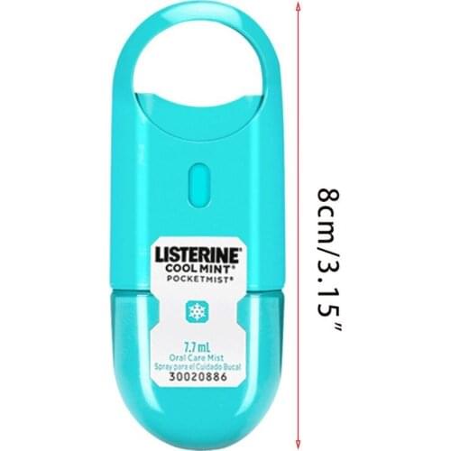 7.7ml Mini Pocket Cool Mint Oral Mist Spray Mouth Natural Flavoring Dental Bad Breath Remover Treatment