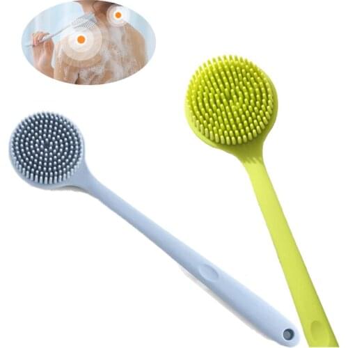 Multifunctional Scrub Brush bath Brush Back Double-Sided Massage soft hair bath brush for easy exfoliation bath brush