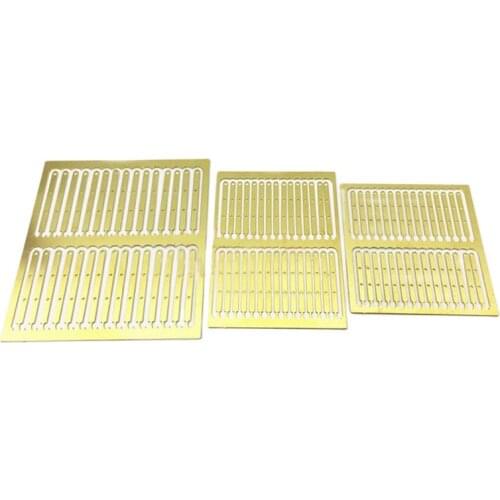 1PC RC Boat Model DIY Accessories Simulation Railings Photo-etched Sheets Ladder Thinkess 0.8mm Miniature Brass Baluster 3 Sizes