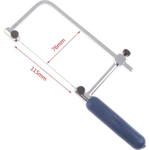 12pcs Multifunction Hand Coping Saw Jig U-shape Saw Hacksaw DIY Hand Tools With Spiral Sawblades