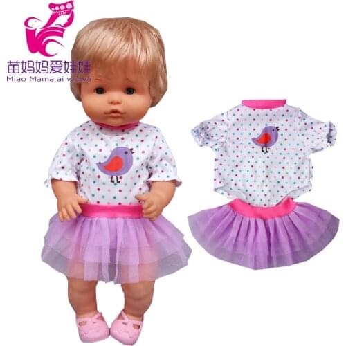 For 16 Inch Nenuco Baby Doll Clothes Fit 40cm Ropa Y Su Hermanita Doll Rompers Skirt Accessories