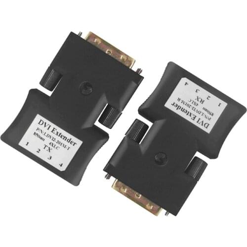 1920*1200 DVI Optic fiber extender over fiber LC connector single mode DVI fiber converter transmitter and receiver