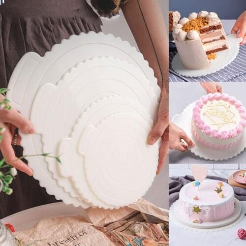 Cake Base Thickened Mousse Cake Boards Reusable Pastry Displays Tray Kitchen Gadgets Cake Decorating Supplies 4/6/8/10/12 inch