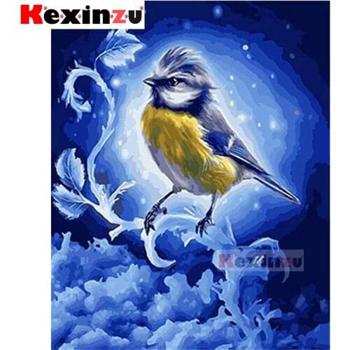 Full 5d Square/Round Diamond Painting-Snow bird-Diamond Embroidery kit Cross Stitch Mosaic Full Picture Rhinestone Decor Y6888