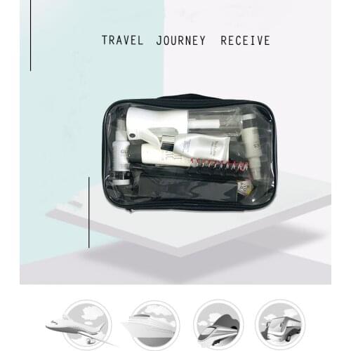 Transparent Travel PVC Cosmetic Bag Makeup Case Zipper Clear Make Up Bag Bath Storage Pouch Toiletry Wash Functional Organizer