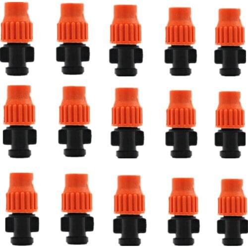 10PCS Yellow Misting Sprinklers Emitter System Adjustable Micro Drip Head for Watering System Micro Irrigation Fittings