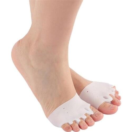 Silicone Toe Separator Cushion Forefoot Pad Non-slip Foot Pads Feet Protection Ladies Pain Relief Correcting Toes Foot Care