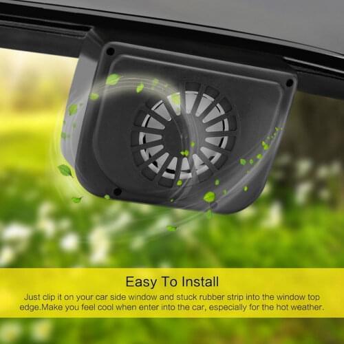 Car Fan Cooler Solar Power Car Style Radiator Fan Cool New Car Auto Air Vent Fan Universal Environmental Exhaust Fan
