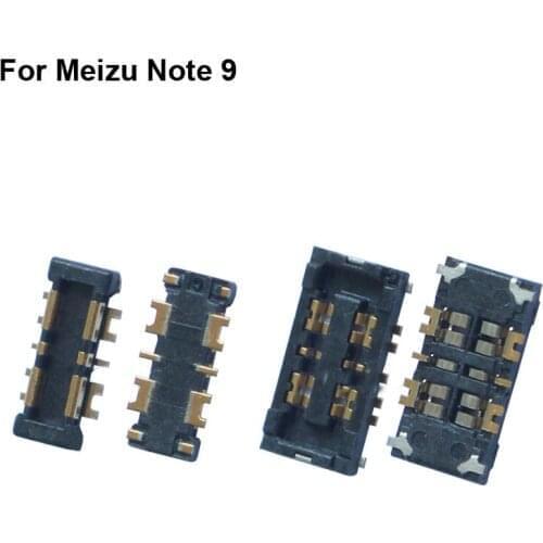 2PCS Inner FPC Connector Battery Holder Clip Contact For Meizu Note 9 M1923 logic on motherboard mainboard for Meizu M9 M 9 Note