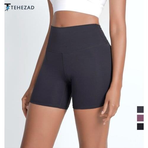 TEHEZAD 2021 Womens Yoga Short Sport Fitness Leggings High Waist Cycling Shorts Casual Gym Clothing Female Workout Tigtht