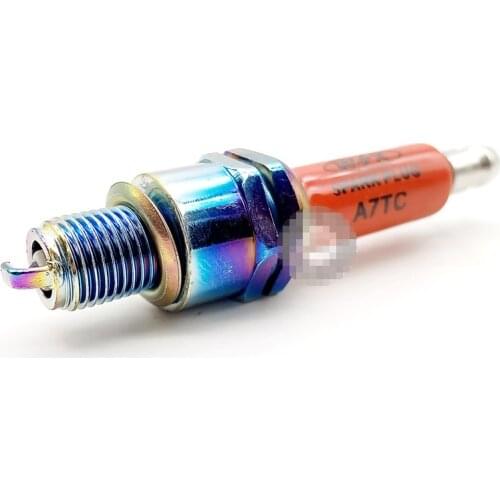 1Pc A7TC Motorcycle engine Ignition start spark plug For 50-125cc horizontal engine Dirt Bike ATV UTV Moped Scooter Lawn mower