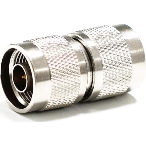 1pc NEW N Male Plug to Male Plug RF Coax Adapter convertor Straight Nickelplated wholesale