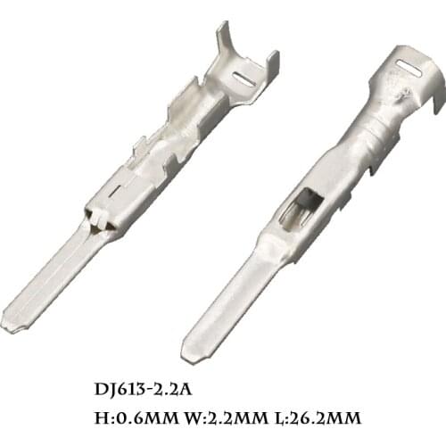 100 PCS 2.2 series of plastic parts terminal copper terminal tinning terminal DJ613-2.2A