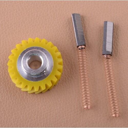 1206513 4161531 4162897 4169830 3Pcs/Set Mixer Drive Worm Gear with Carbon Motor Brushes for Kitchenaid 5qt Bowl Lift Mixers