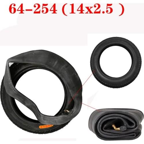 14X2.50 / 64-254 Inner and Outer Tyre for Electric Vehicles Electric Motorcycles Wear Resistant High-quality Tires