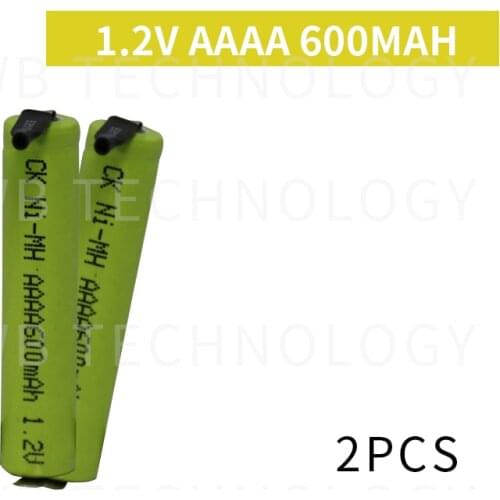 2pcs/lot AAAA 600MAH 1.2V Ni-MH rechargeable battery Band Welding foot Bluetooth Headset battery, electronic pen Free shipping