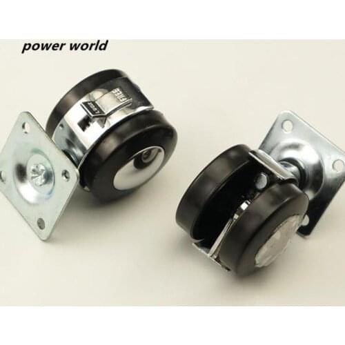 2pcs 1.5 inch Alloy universal wheel Brake sofa Steering Caster computer chair Steering metal universal wheel