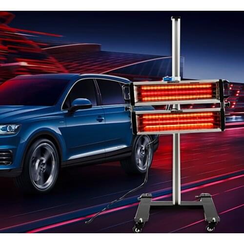 2000W Infrared Mobile Paint Lamp Car Body Shortwave Infrared Paint Curing Lamp Infrared Heater Lamp Dryer Light Auto Repair Tool