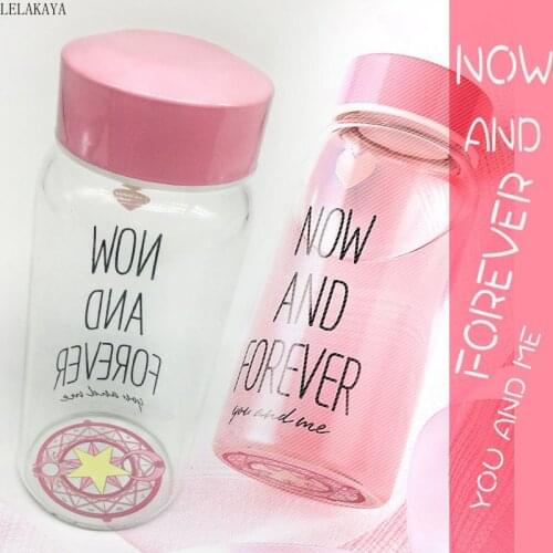 360ml Tarot Kullo The Clow Card Captor Sakura Glass Cup Anime Action Figure sailor moon Magic Array cherry Portable Water Bottle