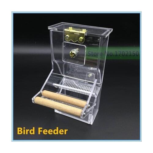 4 Pcs Pet Bird Automatic Feeder No-Mess Bird Feeder Parrot Food Feeding Bowl Breeder Canary Cockatiel Finch Colorful Munia