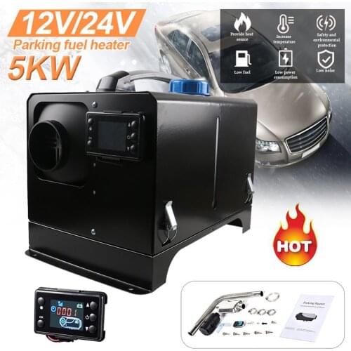 Autonomous 12v Diesel 5KW Auxiliary Heater Car Air Diesels Heater Parking Fuel Heating LCD Switch Remote Control For Car Trucks