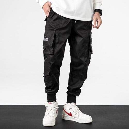Fashion Casual Multi Pocket Cargo Pants Men Oversize Work Wear Jogging Pants Male Streetwear Harem Tactical Trousers Sweatpants