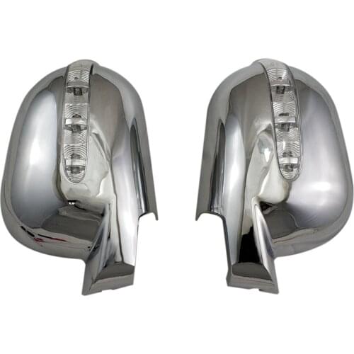 Door Rearview Door Mirror Covers with Led Car Accessories for Mercedes-Benz M-Class W163 ML 1997-2005 ABS Chrome Plated