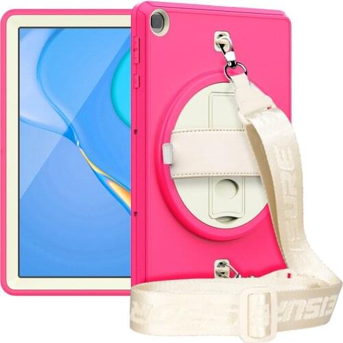 Tablet Case For Huawei Matepad T10 T10S 10.1inch 360 Rotatable Kickstand with Hand&Neck Strap Drop protection Caver+Film+Pen