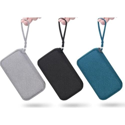 Travel Portable Durable Polyester Power Bank Pouch Storage Bag Protective Carrying Case Pack for Earphone Cell Phones Data Cable