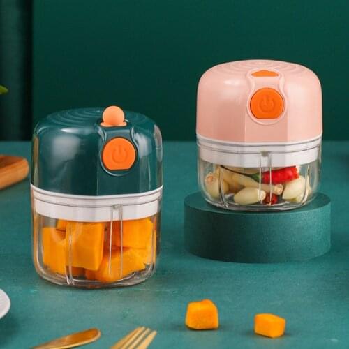 Electric Kitchen Chopper USB Charging Garlic Masher Meat Grinder Food Garlic Vegetable Rugged Crushing Portable Meat Grinder