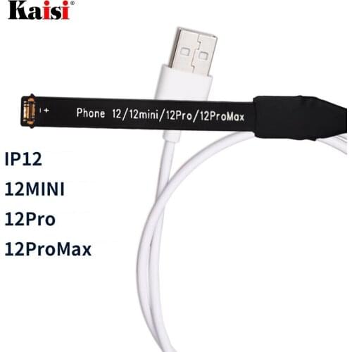 Kaisi Current battery Test Cable for iPhone 12 12mini 12pro 12promax Phone Failure Detect Repair Tool with Alligator Clip