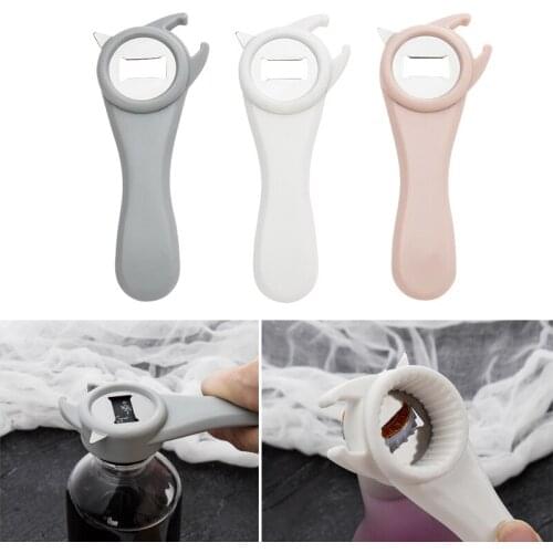 Creative Stainless Steel Four-in-one Multi-purpose Bottle Opener Beverage Cans Beer Opener Can Opener Corkscrew Kitchen Bar Tool