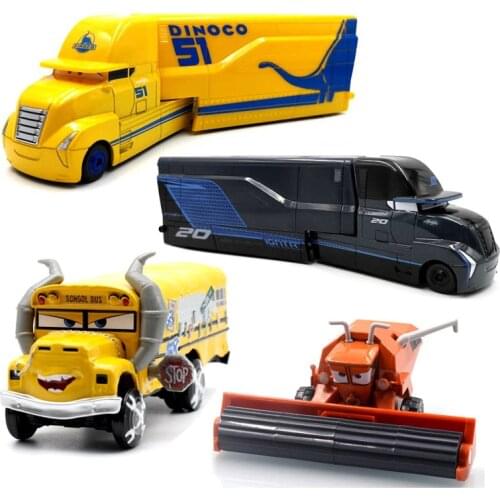Disney Pixar Cars 2 3 Toys Lightning McQueen Jackson Storm Mack Uncle Truck 1:55 Diecast Model Car For Children Christmas Gifts