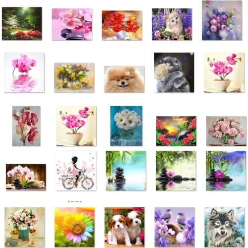 Two Dogs Flowercross stitch kit people 18ct 14ct UNprinting11ct count canvas stitches embroidery DIY handmade needlework