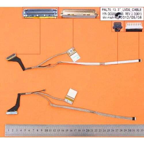 New LCD LED Video Flex Cable For Dell Latitude E6320,ORG P/N :DC02001B700 PAL70 Replacement Repair Notebook LCD LVDS CABLE