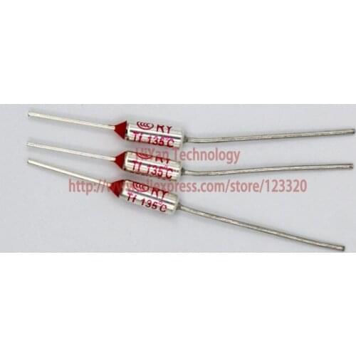 20pcs/lot) RY135 TF 135 Degree Celsius 135C 10A 250V Temperature Thermal Fuse