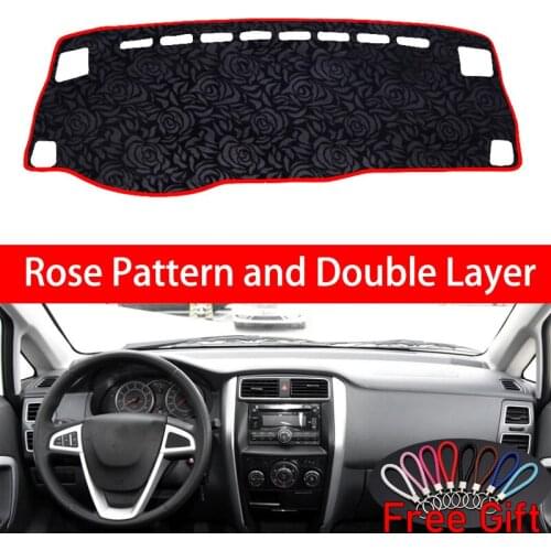 Rose Pattern For SUZUKI liana a6 2014 2015 2016 Dashboard Cover Car Stickers Car Decoration Car Accessories Interior Car Decals
