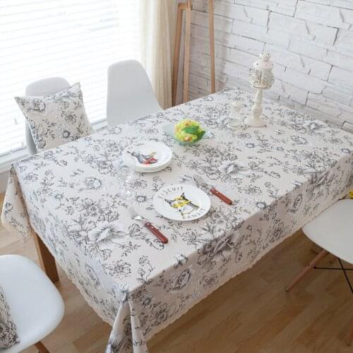 Table Cloths Modern Rectangular Linen Table Cloths with Embroidery Chair Sashes for Wedding Decoration Table Nordic Furniture