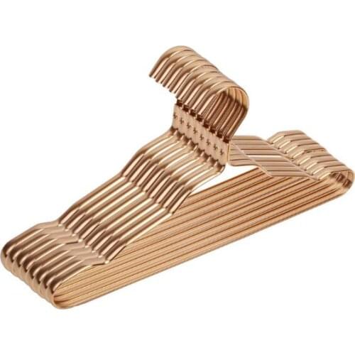 20pcs/lot Aluminum Alloy Drying Racks Home Seamless Hanger Anti-slip Clothing Hanger Anti-rust Windproof Dress Cloth Rack