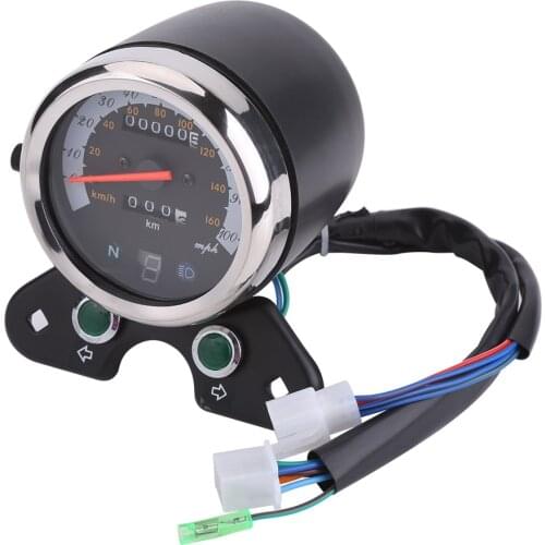 Universal with backlight metal plastic housing Motorcycle shockproof Dual Odometer Speedometer Digital Display Designed