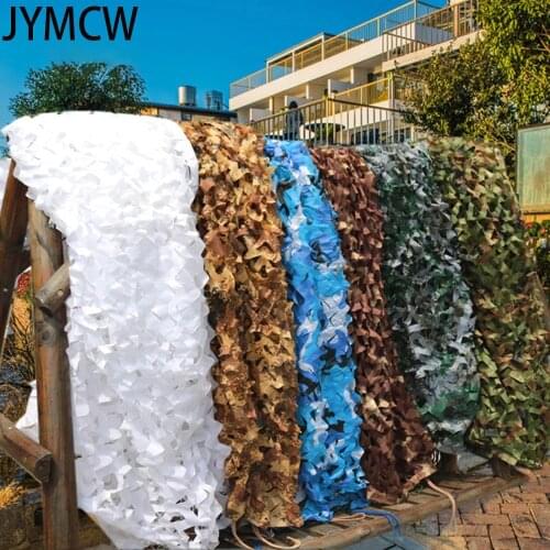 2X4m/2x5m/3x4m/4x5m Double Layer Military Camouflage Net Sun Shelter Camo Netting for Hunting Camping Home Decoration 10 Colors